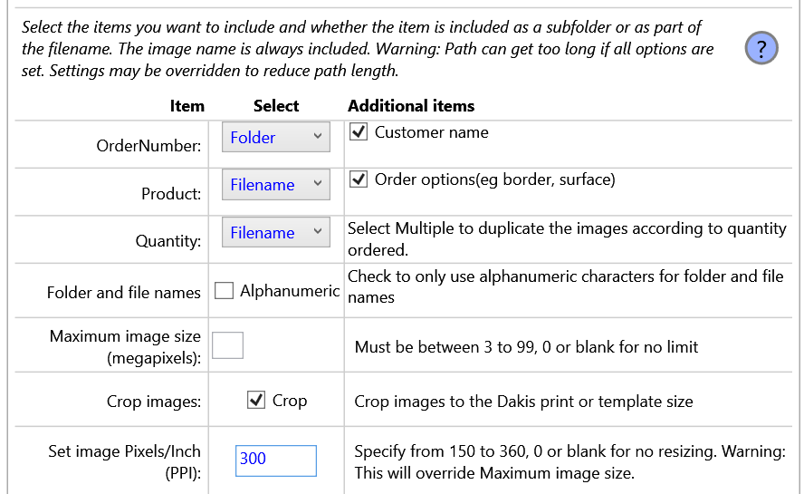 Hotfolder setup